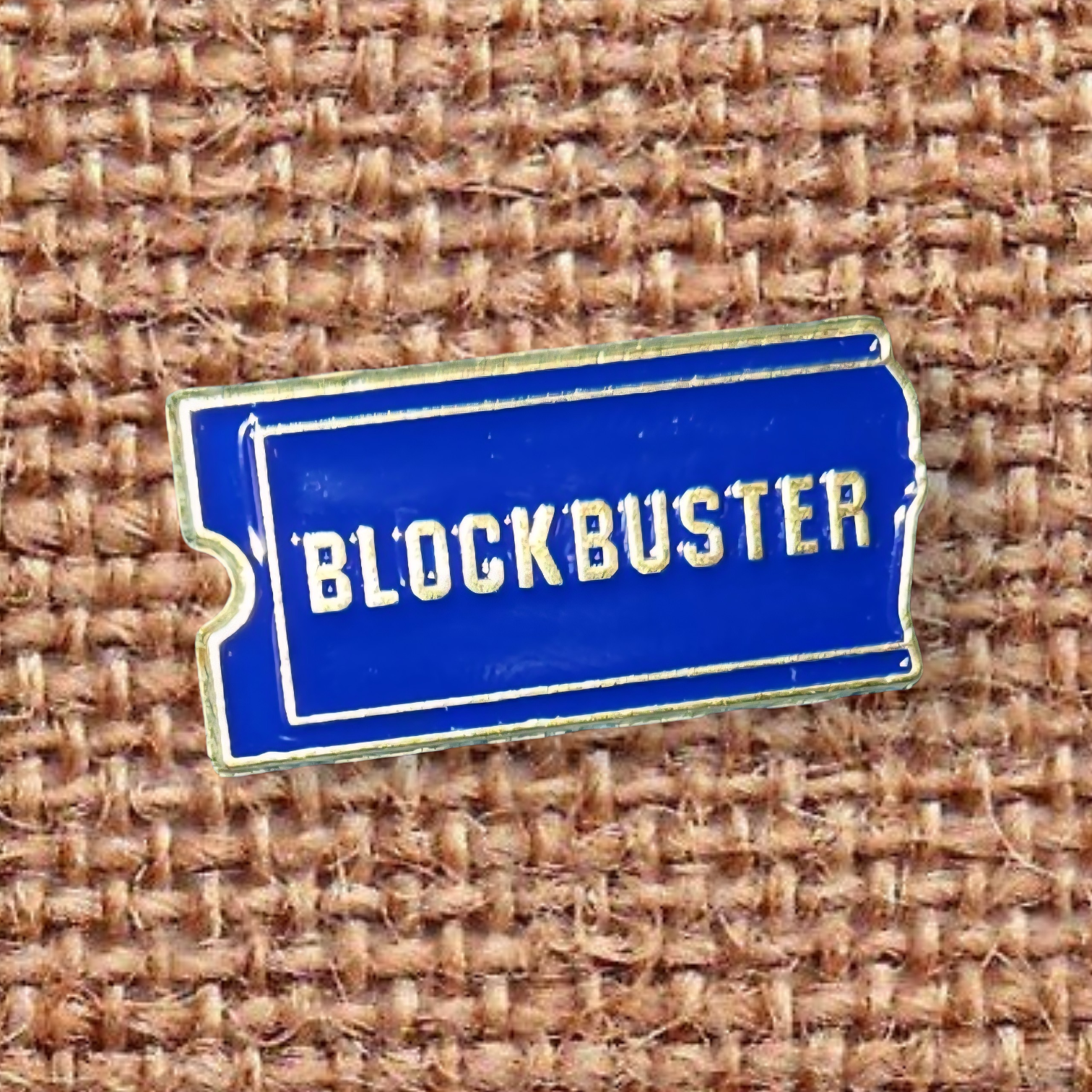 Retro Movie Rental Ticket Enamel Pin | 90s Nostalgia Pin | Video Store Aesthetic | Retro Pop Culture Pin