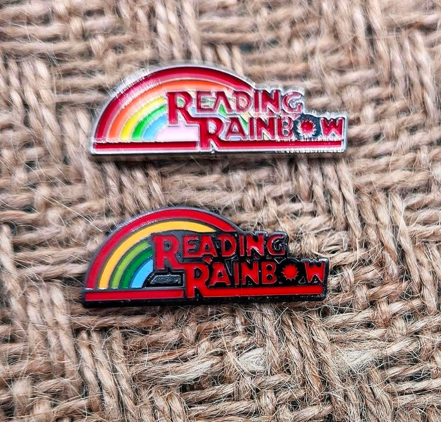 Reading Rainbow Enamel Pin | 90s Nostalgia Gift for Book Lovers