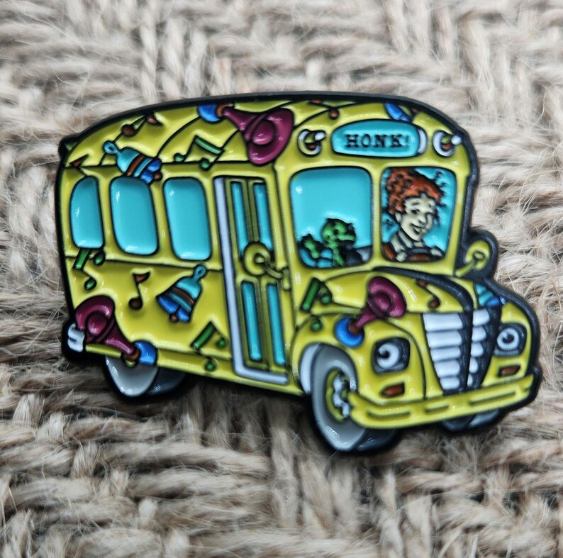 Classic Magic School Bus "Honk" Enamel Pin